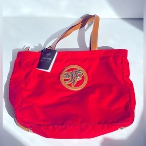 - NWT Piero Gudi Red DISCOVERY Tote Bag